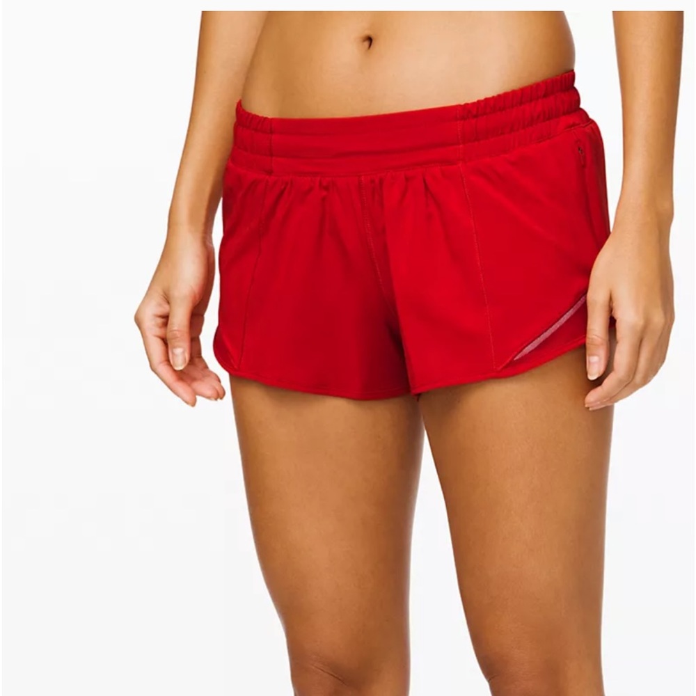 Lululemon red shorts